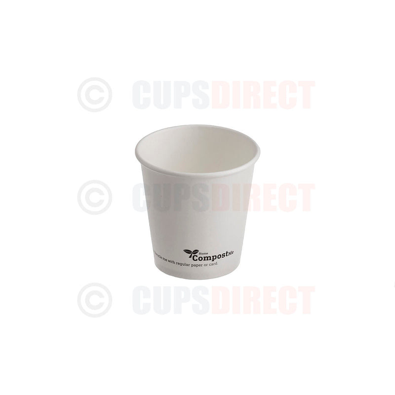 Load image into Gallery viewer, 4oz white bio recyclable single wall hot cup with AQ lining for compostable use