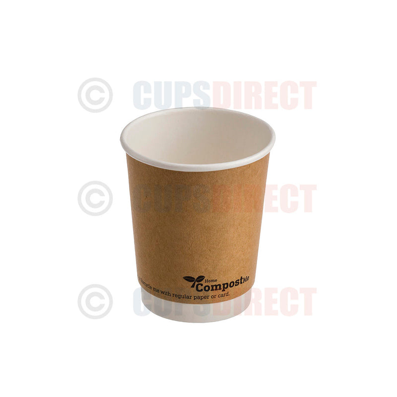 Load image into Gallery viewer, 8oz bio recyclable double wall kraft cup