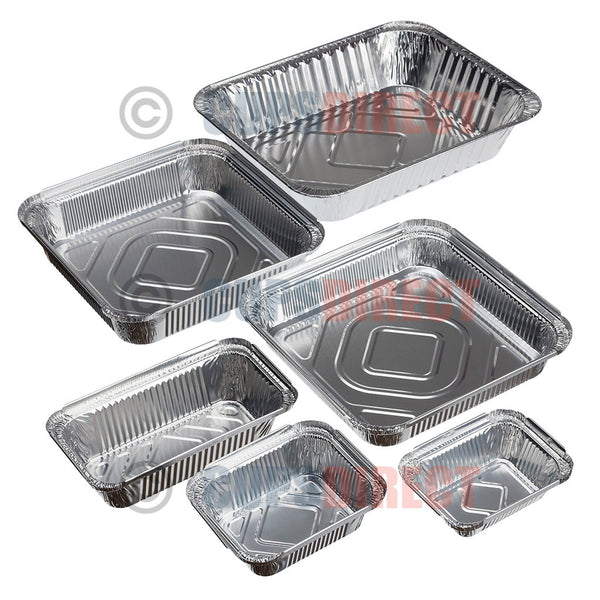 Wholesale half size shallow aluminium foil container for Easy and