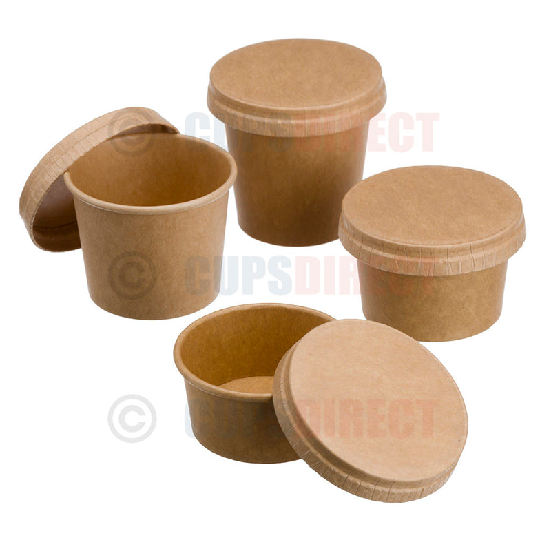 Load image into Gallery viewer, Kraft Paper Portion Pot Range