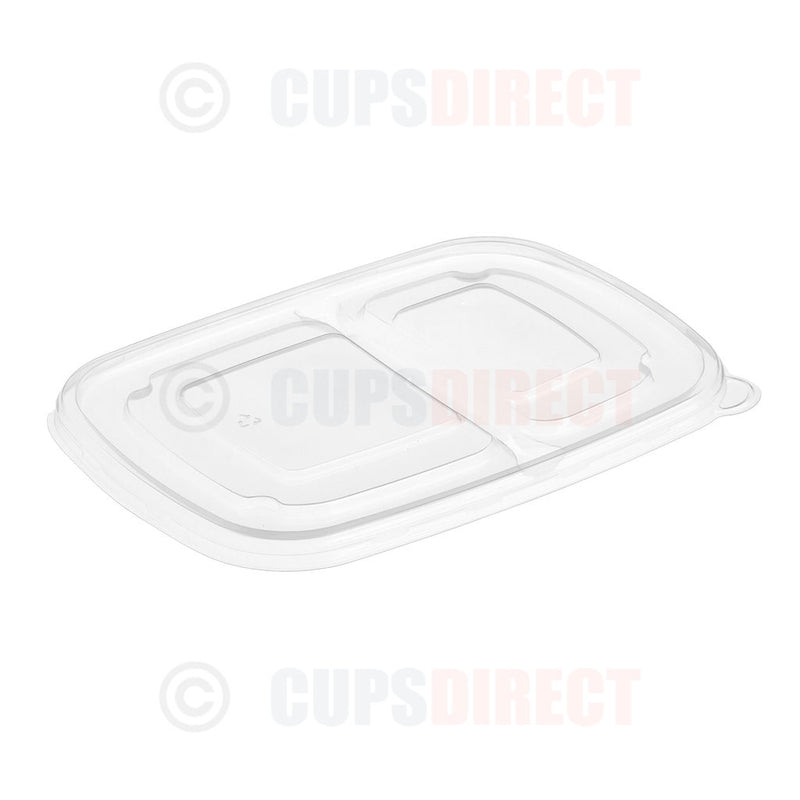 Load image into Gallery viewer, Rectangular PP Lid for 2 Compartment Pulp Base
