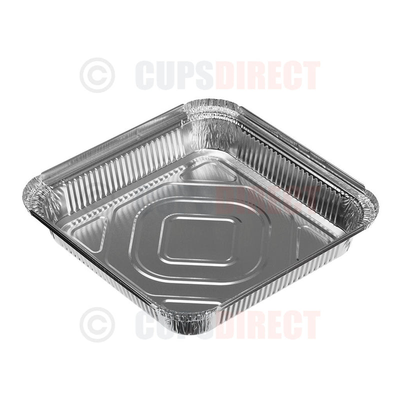 Load image into Gallery viewer, Shallow No.9 aluminium foil tray ideal for noodles or rice dishes