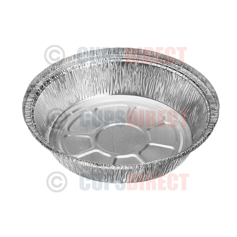 Load image into Gallery viewer, Round aluminium foil tray ideal for pies, desserts or circular dishes