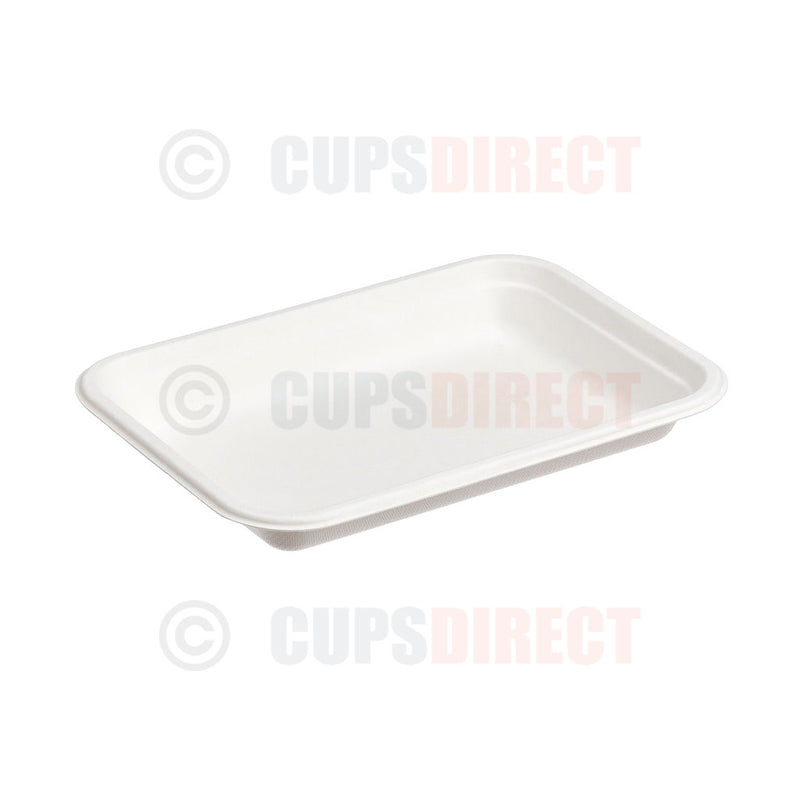 Load image into Gallery viewer, Medium bagasse compostable food tray suitable for hot and cold takeaway foods
