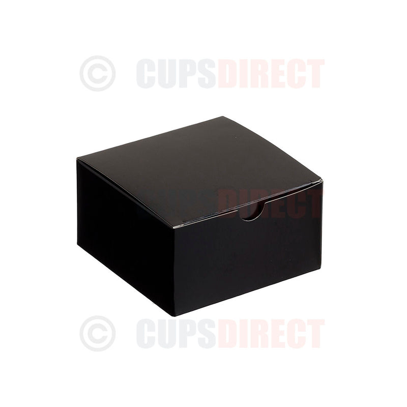 Load image into Gallery viewer, Black burger box designed for eco-friendly takeaway packaging