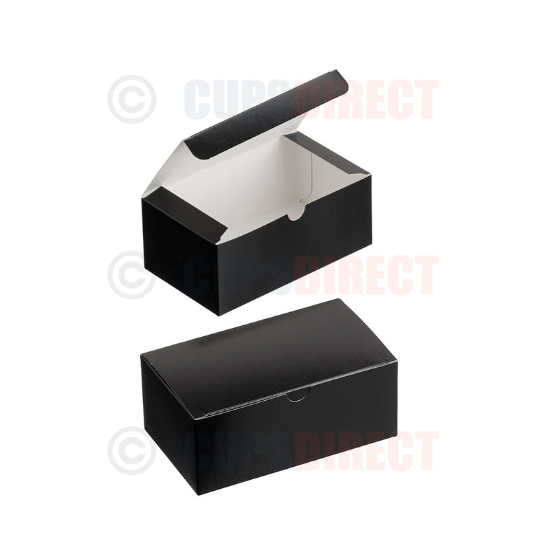 Load image into Gallery viewer, Small black chicken meal box for takeaway food packaging