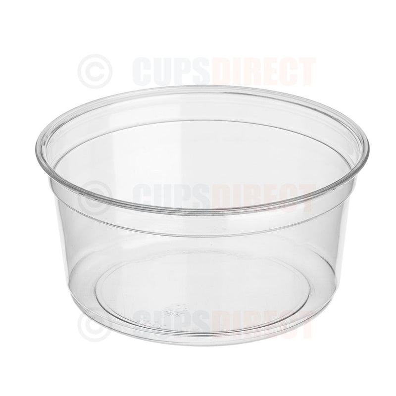 Load image into Gallery viewer, Medium 12 oz Diamond PET deli pot as a clear container for salads and meals