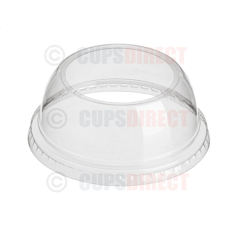 Load image into Gallery viewer, Wide dome lid for milkshake cups, designed for diamond smoothie cups, durable plastic