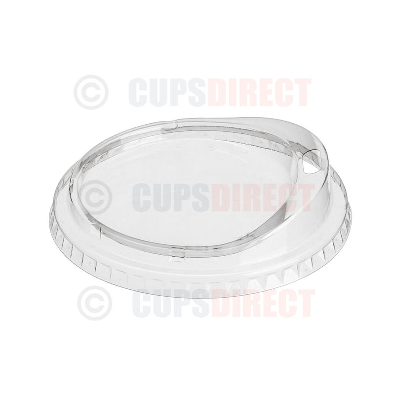 Load image into Gallery viewer, Clear flat plastic diamond smoothie cup lid for milkshake cups for secure sipping