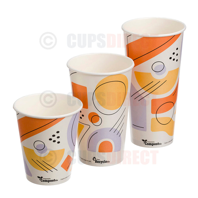 Load image into Gallery viewer, Group image of GeoChill eco paper cold cups without lids