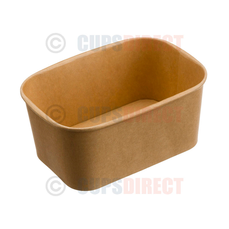 Load image into Gallery viewer, 1000ml kraft rectangular bento box
