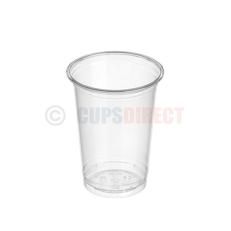 Load image into Gallery viewer, Clear rPET 10 oz recyclable plastic half pint glass
