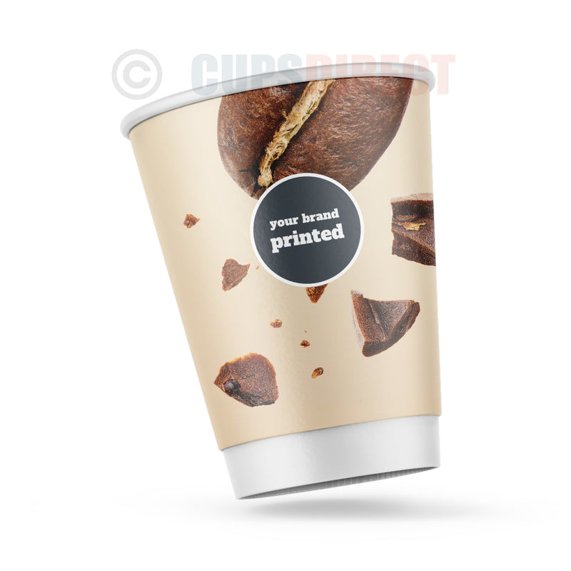 Load image into Gallery viewer, 12oz Custom Print Bespoke Paper Cups – Double Wall Logo Print Option
