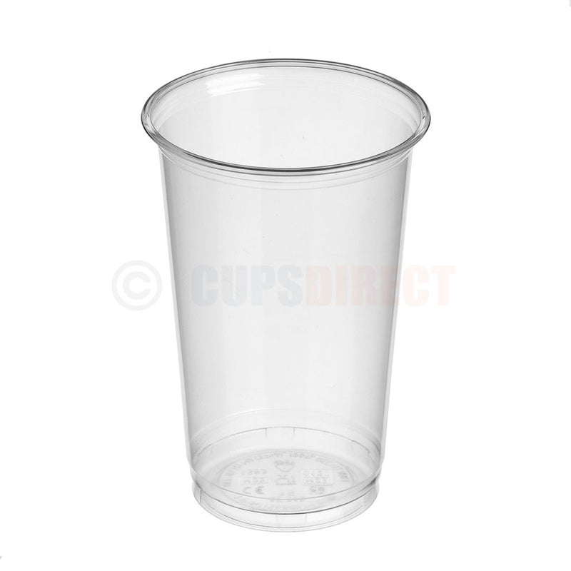 Load image into Gallery viewer, Clear rPET 20 oz recyclable plastic pint glass