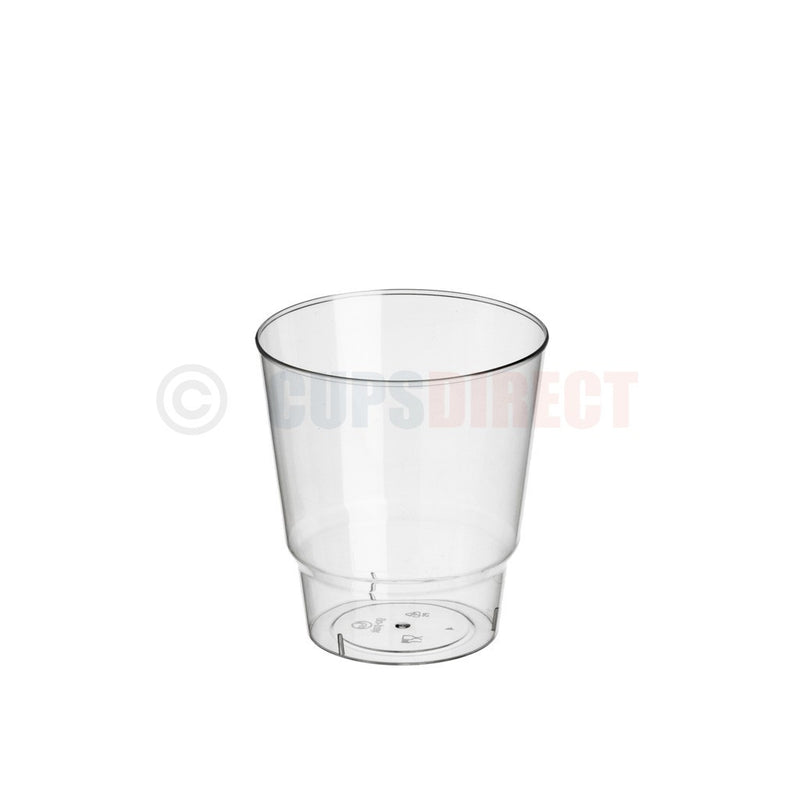 Load image into Gallery viewer, 8oz clear plastic airline cup suitable for travel and catering