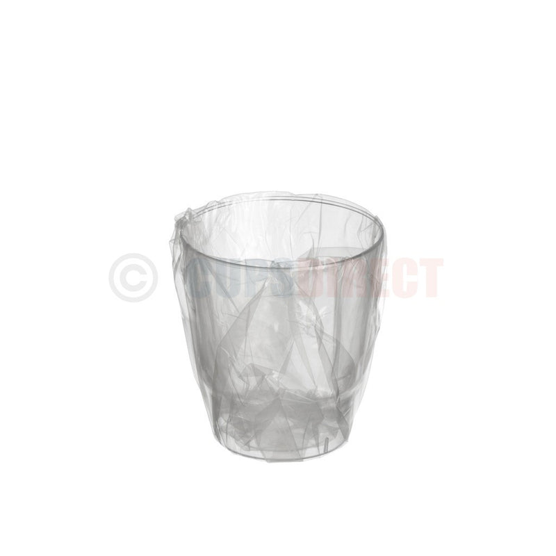 Load image into Gallery viewer, 8oz individually wrapped clear plastic airline cup hygienically sealed