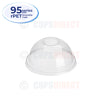 95 series rPET Smoothie Cup - Lid Range DOME WITH HOLE (CD6314)