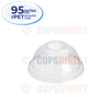 95 series rPET Smoothie Cup - Lid Range DOME NO HOLE (CD6316)