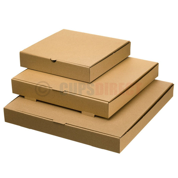 5 x 5 x 1.5 Inch ( L x W x H) Brown Kraft Paper Pizza Box Plain And  Customized Printing