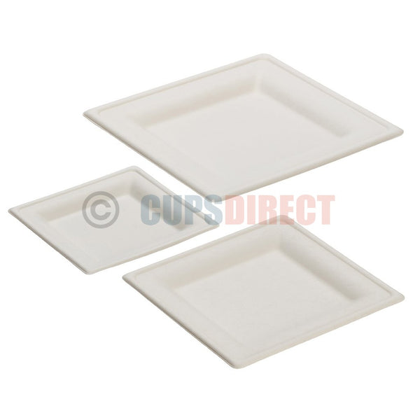 Sugarcane Square Plate Range 15cm
