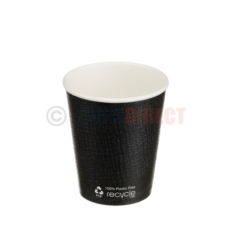 Load image into Gallery viewer, Small size bio recyclable triple wall black embossed hot cup