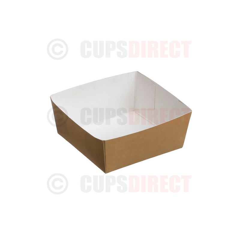 Load image into Gallery viewer, Large compostable kraft burger tray