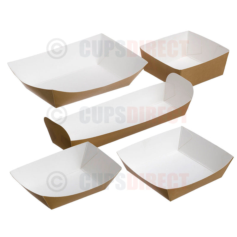 Load image into Gallery viewer, Group image of compostable kraft food tray range