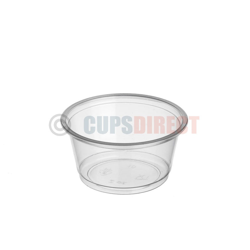Load image into Gallery viewer, 2oz clear plastic portion cup for sauces, condiments, and small servings
