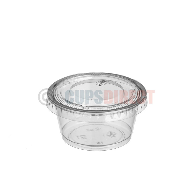 Load image into Gallery viewer, 2oz clear plastic portion cup lid for Pro-Pot containers