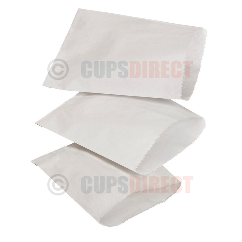 Load image into Gallery viewer, Group image of white sulphite paper bags in multiple sizes