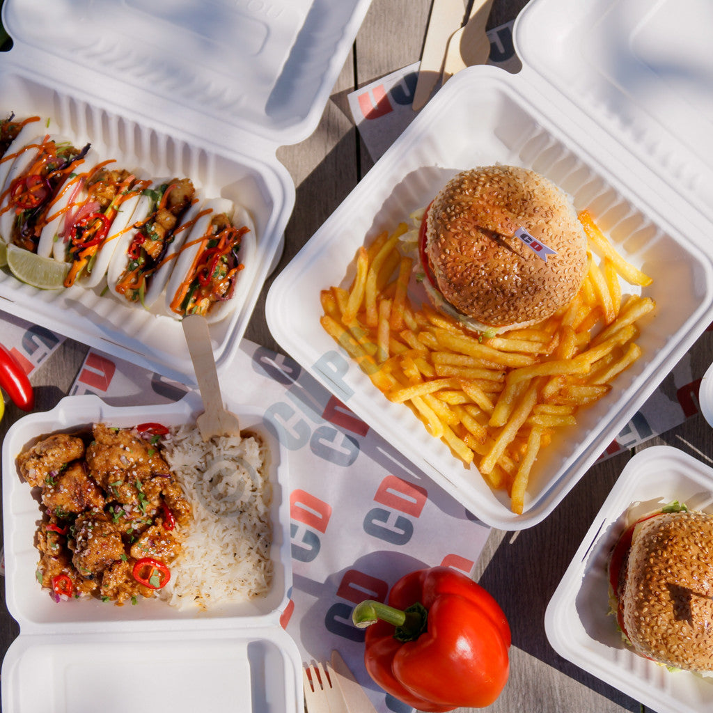 Bagasse Clamshell Container Range