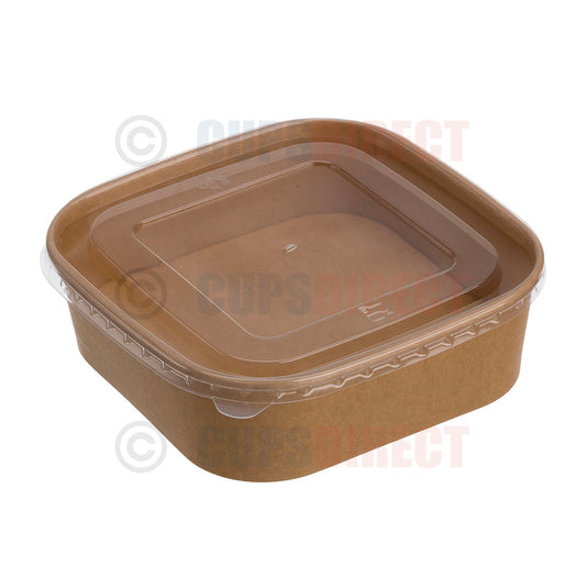 Kraft Square Paper Bowl Range