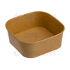 Kraft Square Paper Bowl Range 1300ML BASE (CD3783)