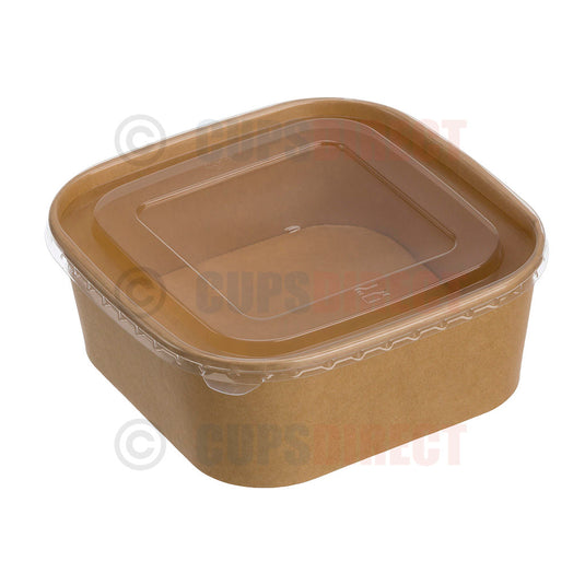 Kraft Square Paper Bowl Range