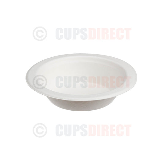 16oz bagasse biodegradable bowl designed for larger food portions