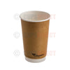 Bio Recyclable - Double Wall Kraft Hot Cup Range 16oz (CD7803)