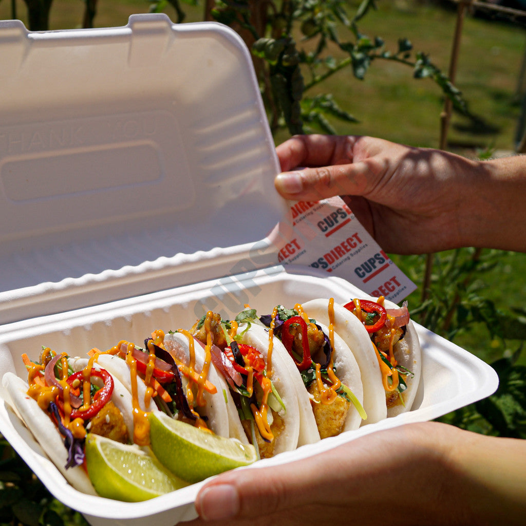 Bagasse Clamshell Container Range