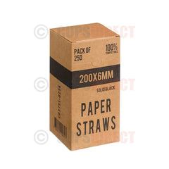 6mm Paper Drinking Straw Range