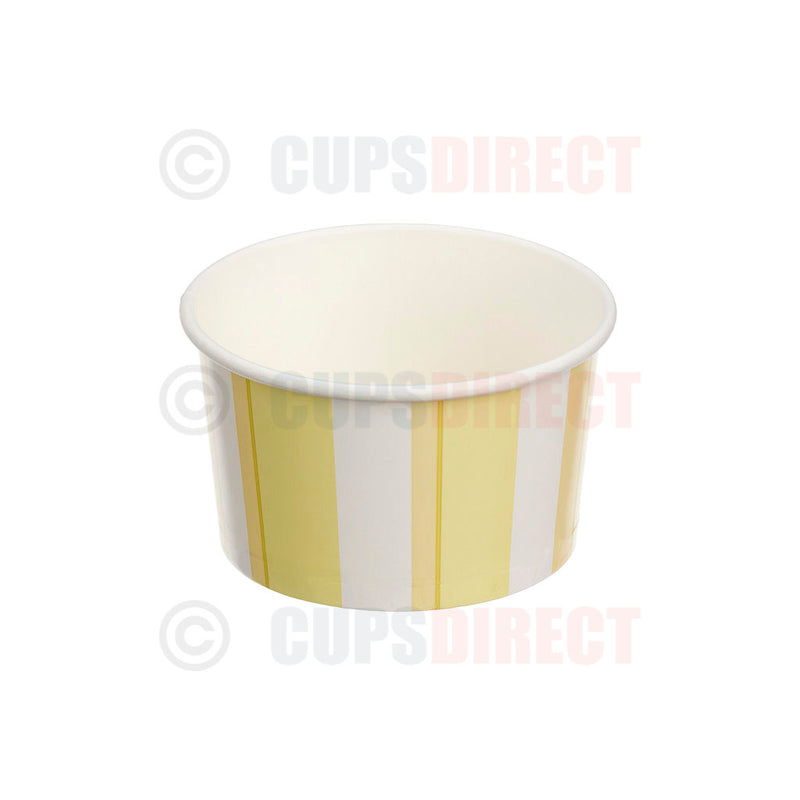 Load image into Gallery viewer, 6oz pastel stripe ice cream pot ideal for standard servings
