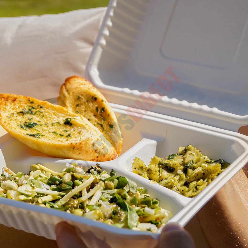 Bagasse Clamshell Container Range