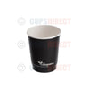 AQ Lined Recyclable – Black Embossed Double Wall Coffee Cup Range 8oz (CD7811)