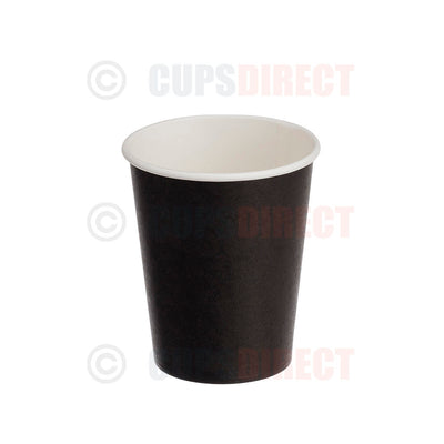Black Single-Wall Hot Cup Range
