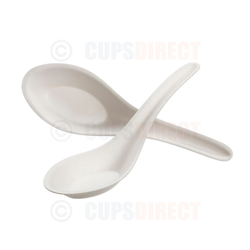 Load image into Gallery viewer, Ramen Bagasse Soup Spoon
