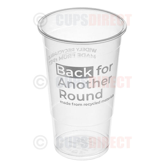 rPET Pint & Half-Pint Beer Cups – 30% Recycled Content