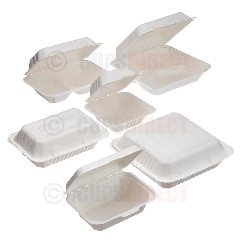 Load image into Gallery viewer, Bagasse Food Trays &amp; Container Range
