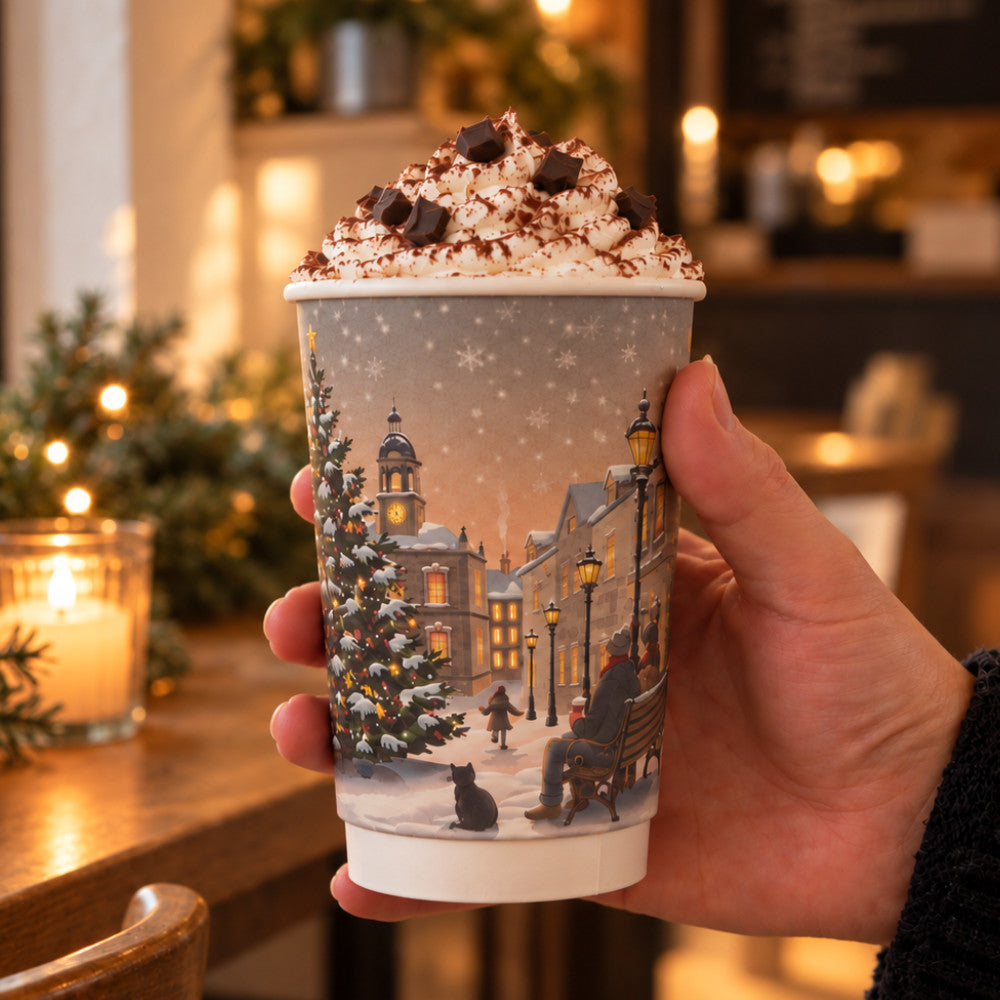 Festive Double Wall - Winter Village Range