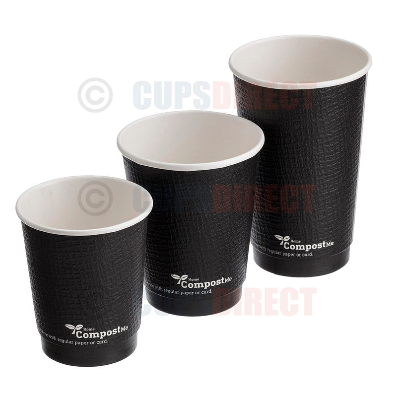 Load image into Gallery viewer, Bio Recyclable - Double Wall Black Embossed Range [Landing December]
