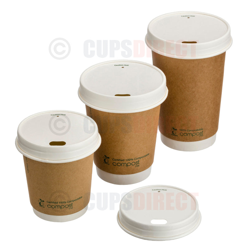 Load image into Gallery viewer, Paper Hot Cup Lids – Bio Recyclable Sip Lid
