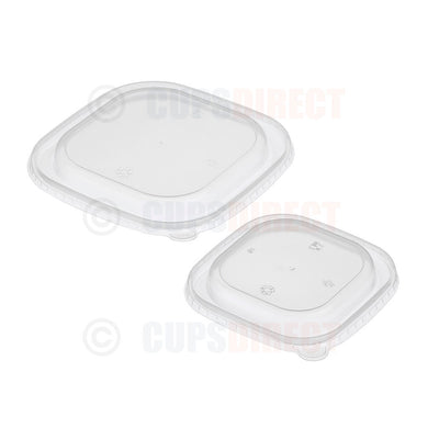 Kraft Square Paper Bowl - Lid Range