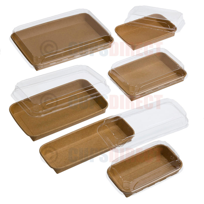 Load image into Gallery viewer, Kraft Paper Sushi Tray Range
